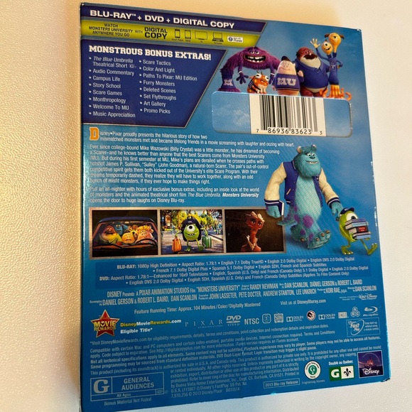 Disney Pixar Monsters University Collector’s Edition - Picture 3 of 3